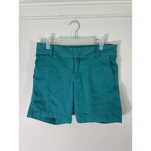 Kut From The Kloth Jenny Walking Short‎ Teal Blue Women’s Size 6 Stretch Pockets